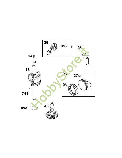 F - GRUPPO ALBERO MOTORE B&S - 09 €¦ 09P602-0124-H1 brand Stihl